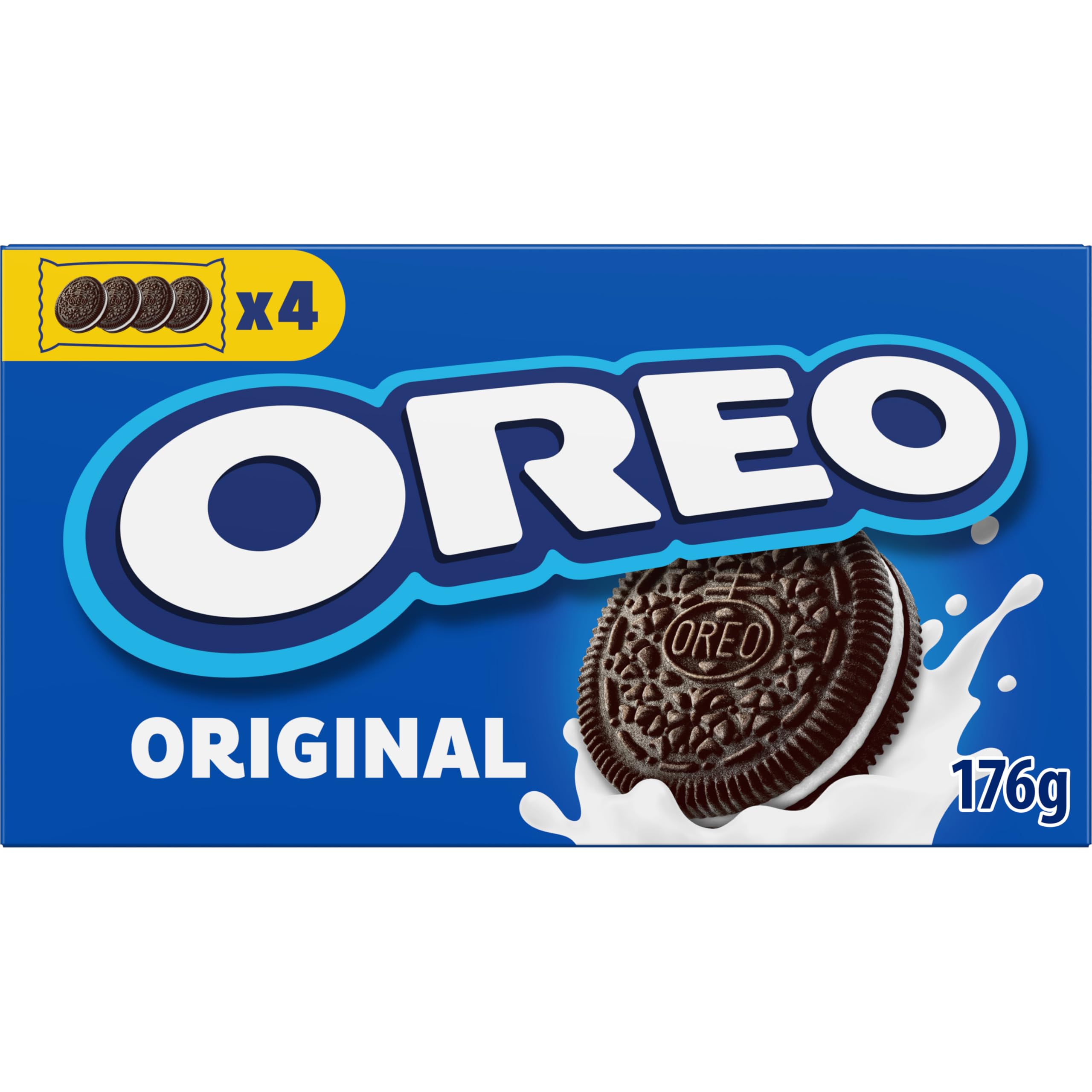 OREO Original – 12 x 176 g – Knuspriger Kakaokeks mit leckerer Crèmefüllung mit Vanillegeschmack