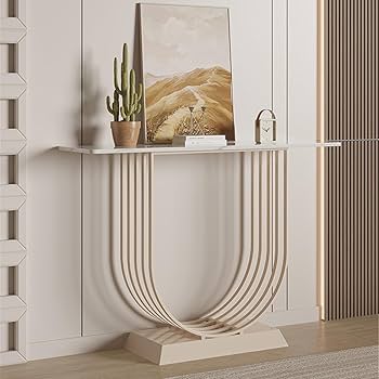 Amazon｜モダンなリビングルームの玄関テーブル、高さ80CM背の