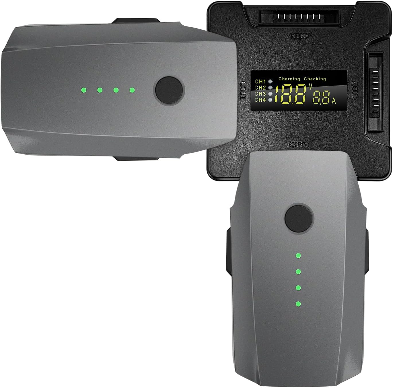 2 Pack Mavic Pro Battery with Charger, 3830mAh11.4V Intelligent Flight Battery for DJI Mavic Pro, Mavic Pro Platinum, Mavic Pro White