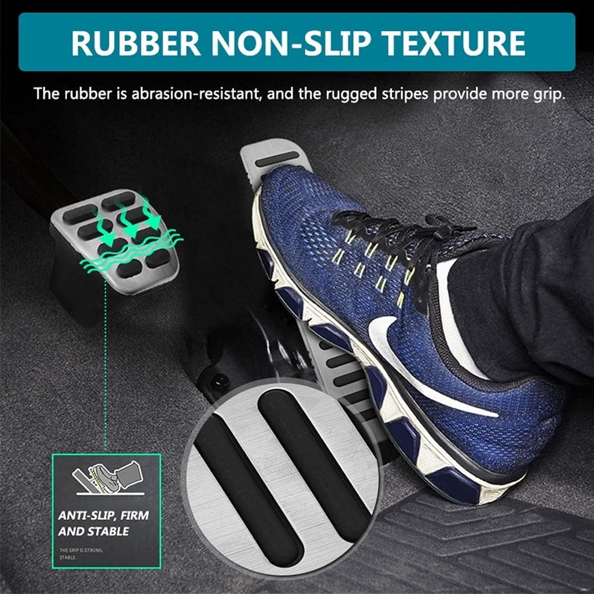 at MT Car Accelerator Gas Brake Pedal Clutch Footrest Pedal for Volkswagen Vw Golf 5 6 MK5 MK6 Jetta MK5 Scirocco CC TIGUAN Toureg for Skoda Octavia A5 (Manual Gearbox 4-Piece Set)