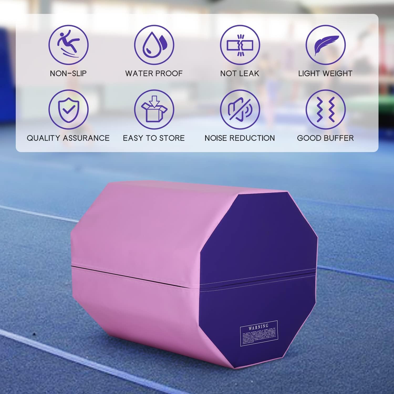 Octagon Gymnastics Tumbling Mat - Somersault & Backbend Trainer for Gymnastics, Cheerleading & Martial Arts