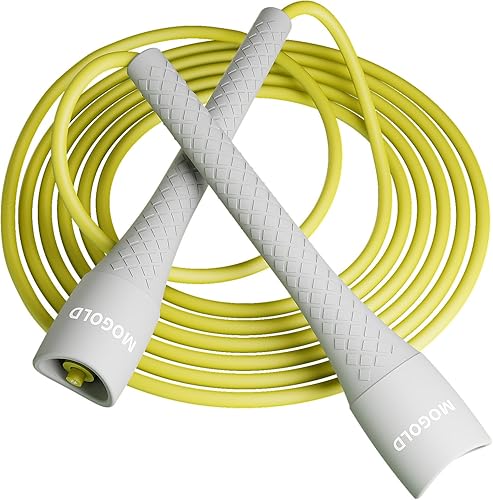 Miniatura 8 de Cuerda de saltar irrompible de PVC de 0.197 in  Asas de polipropileno de grado profesional con textura de diamante, cable de PVC de 40 veces de