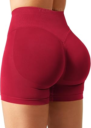 YEOREO SoftHue Damen Sport Shorts Invisible Scrunch Butt Lifting Gym Workout Shorts 4.5\