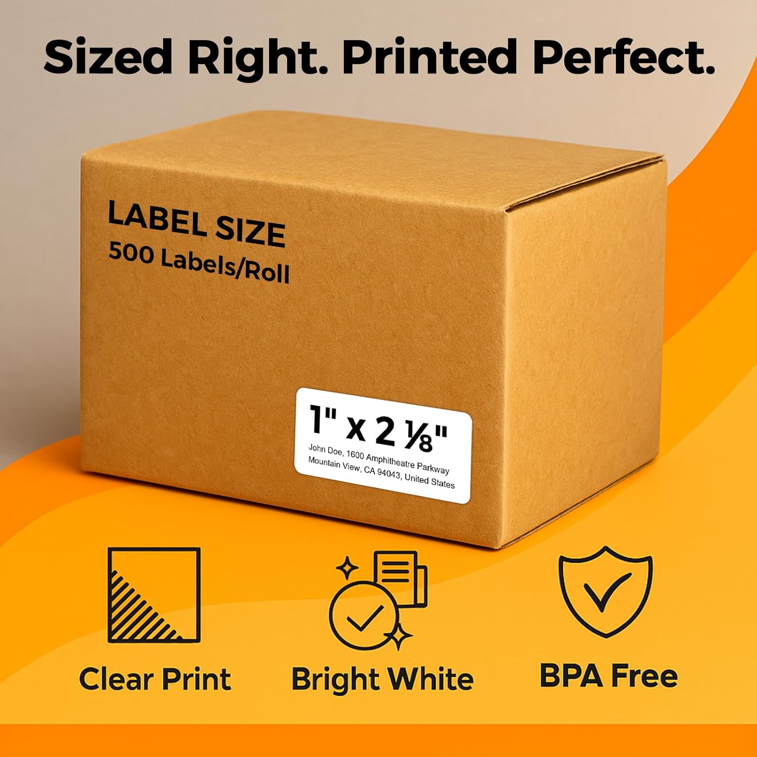 TgSmder-Compatible Address Labels for Dymo 30336 - (1” x 2 1/8”) 12 Rolls Small Multipurpose Labels Fits for Dymo Labelwriter 450, 450 Turbo, 4XL (Not for 550, 5XL) 6000 Strong Adhesive Barcode Label