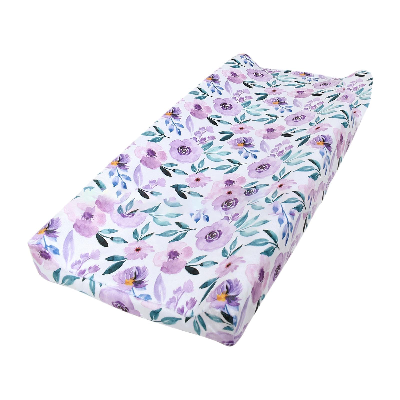 CALANDIS™ Baby Diaper Changing Pad Cover Changing Mat Protector for Toddlers Girls Baby Purple Flower | Changing Pads & Covers | Diapering-image-35