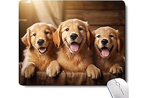 Brilliant Golden Retrievers Mouse Pad