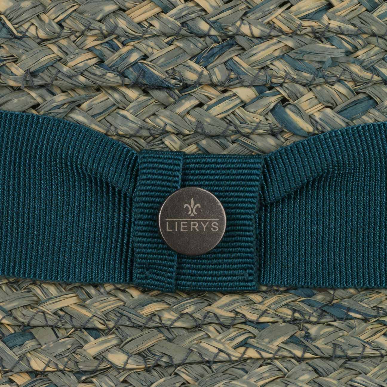 LIERYS Burney Porkpie Strohhut Ripsband Made in Italy Herren