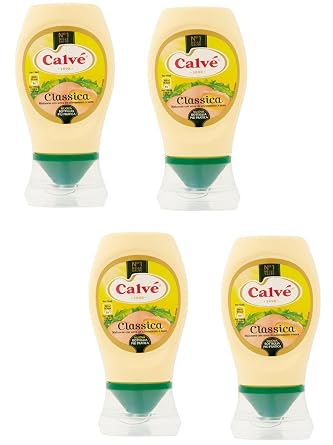 Calve "Classica" Italian Mayonnaise 8,45 Fluid Ounce 250ml Package Pack of 4 [ Italian Import ]
