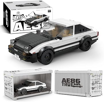 Toyota AE86 Trueno Building Car Set with Display Container, Toyota Licensed | Compatible with Speed Champions, Collectible Racing Car Building Toys for Adults and Kids Boys Ages 8-16 327PCS