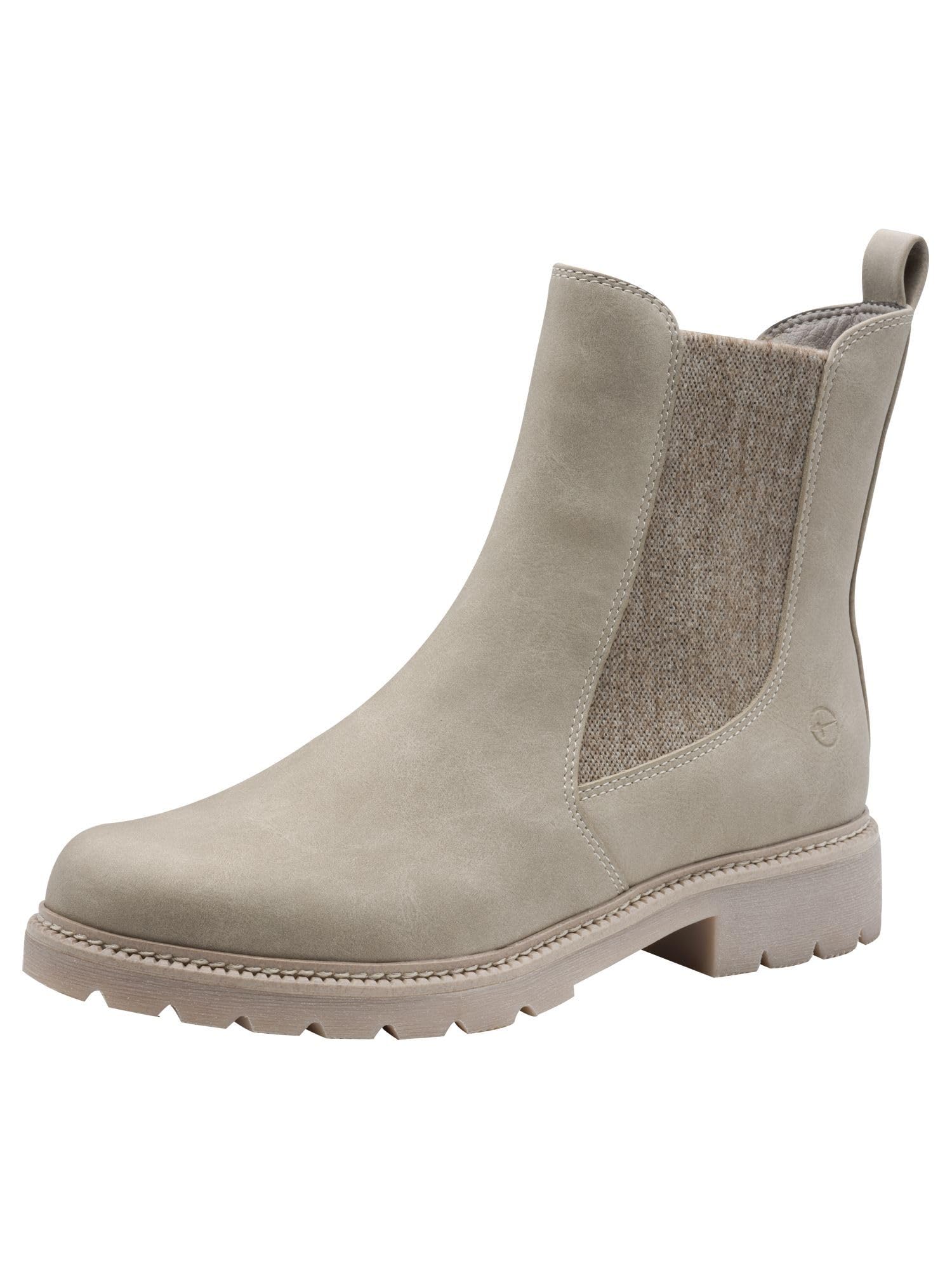 Tamaris Women's Vegan Boots, lightgrey, 37 EU
