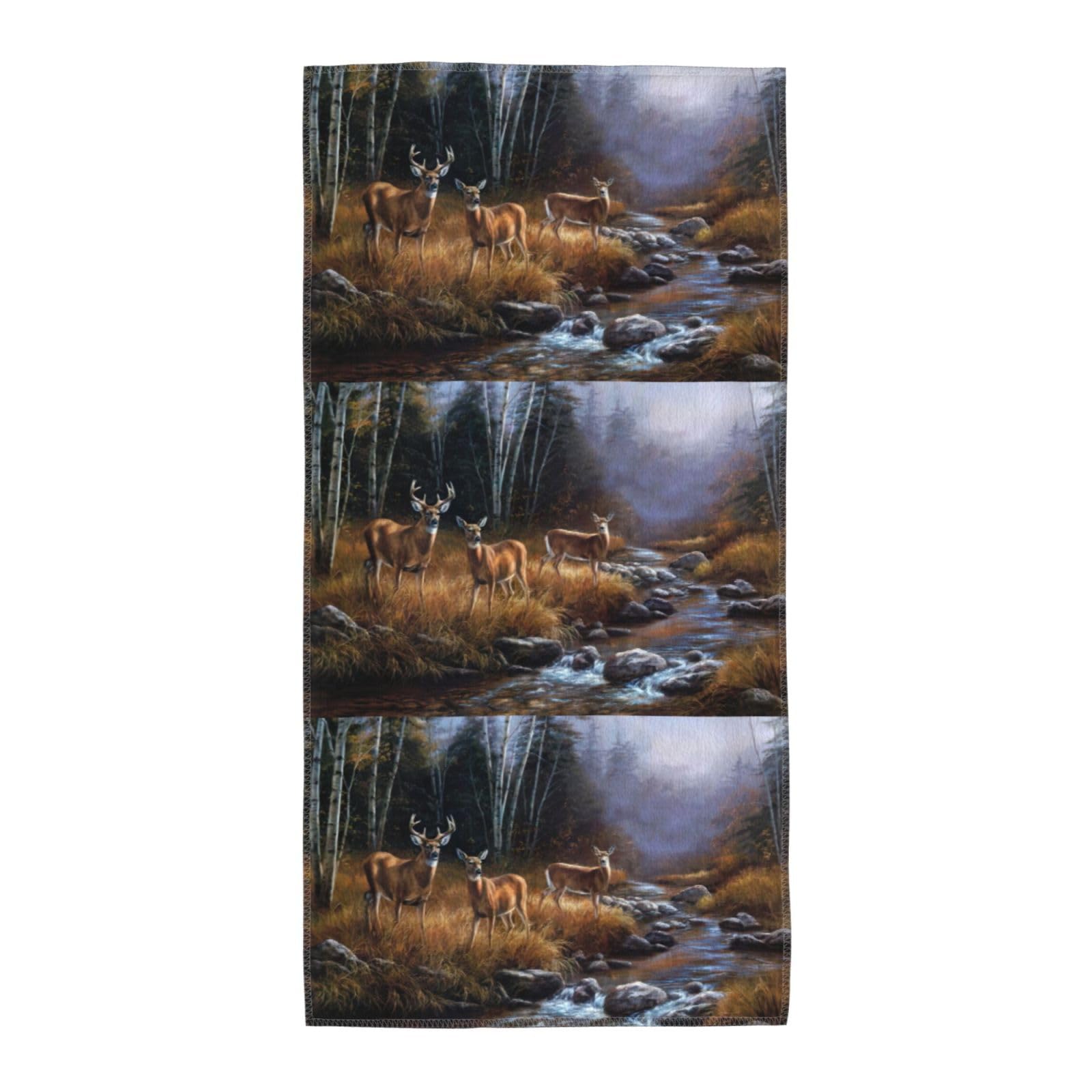 Beauty Deer Soft Absorbent Long Towel For Gym Sports Picnic Leisure Use