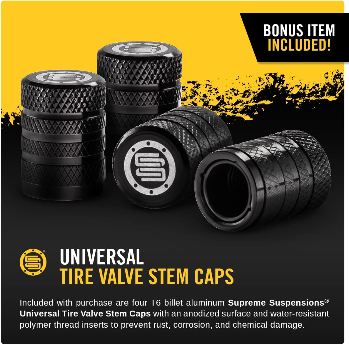 Supreme Suspensions - 4pc Set [Silver] 1.5" Hub Centric Wheel Spacers Kit for 2005-2023 Nissan Frontier Pathfinder Xterra - 6x114.3mm Bolt Pattern / M12x1.25 Studs - 4 Valve Caps Included