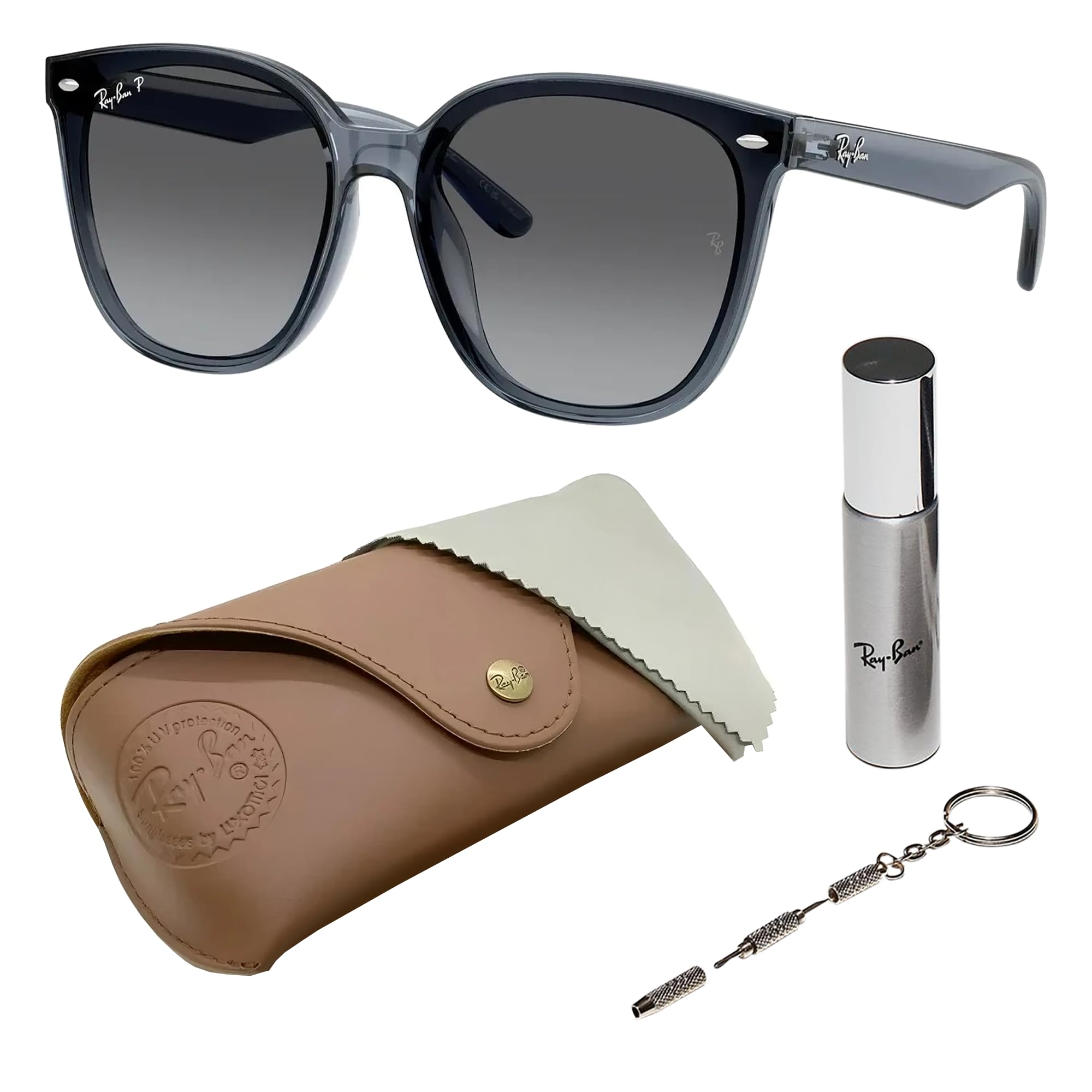 Amazon | Ray-Ban(レイバン) RB4423D スクエア型サングラス 男女兼用