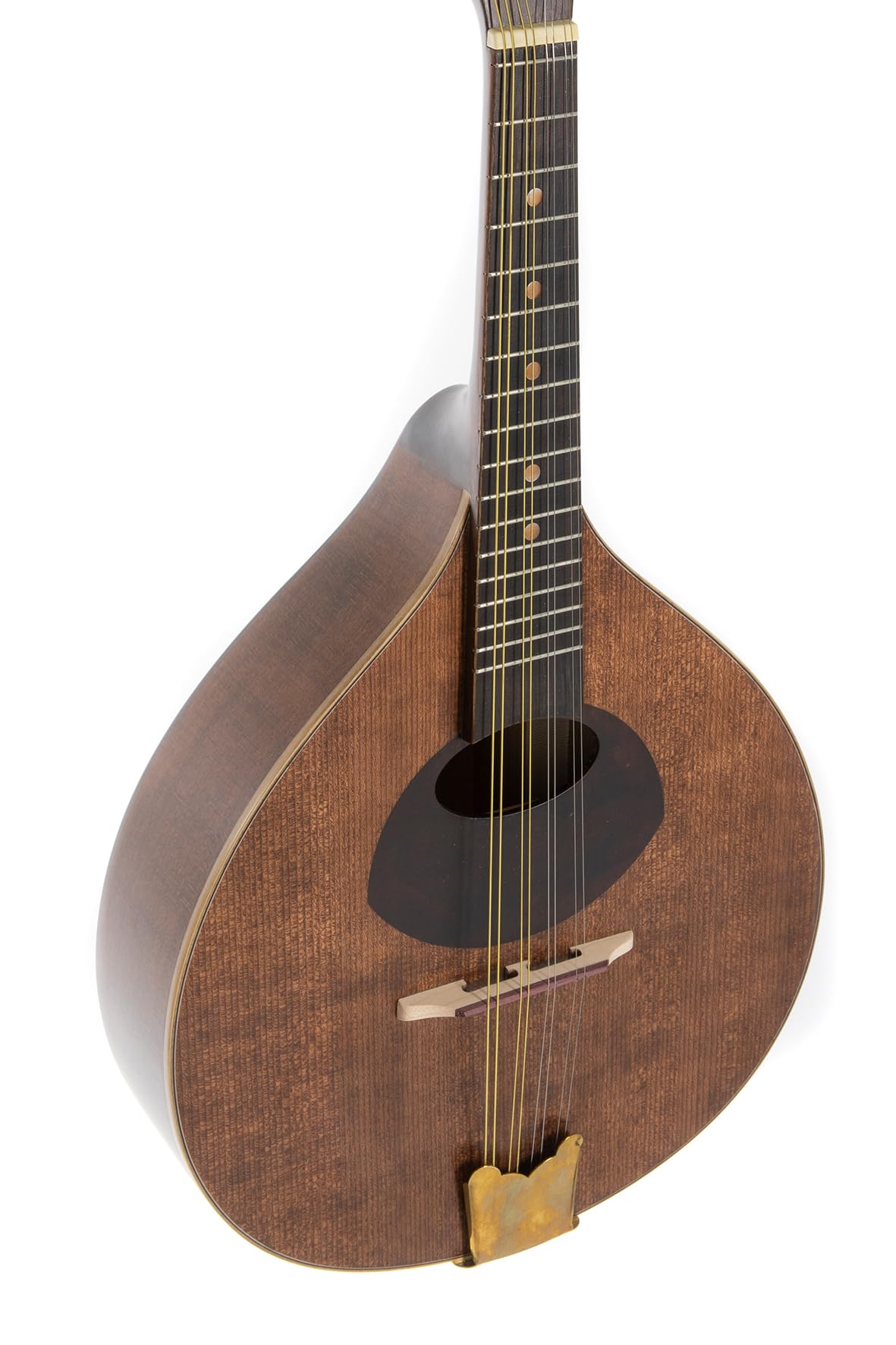 GEWA Mandolino Pro Arte Antique - Mandolino piatto - Forma portoghese - Tavola armonica in abete massello - Fondo/fasce in acero massello - Finitura antica opaca - Made in Europe