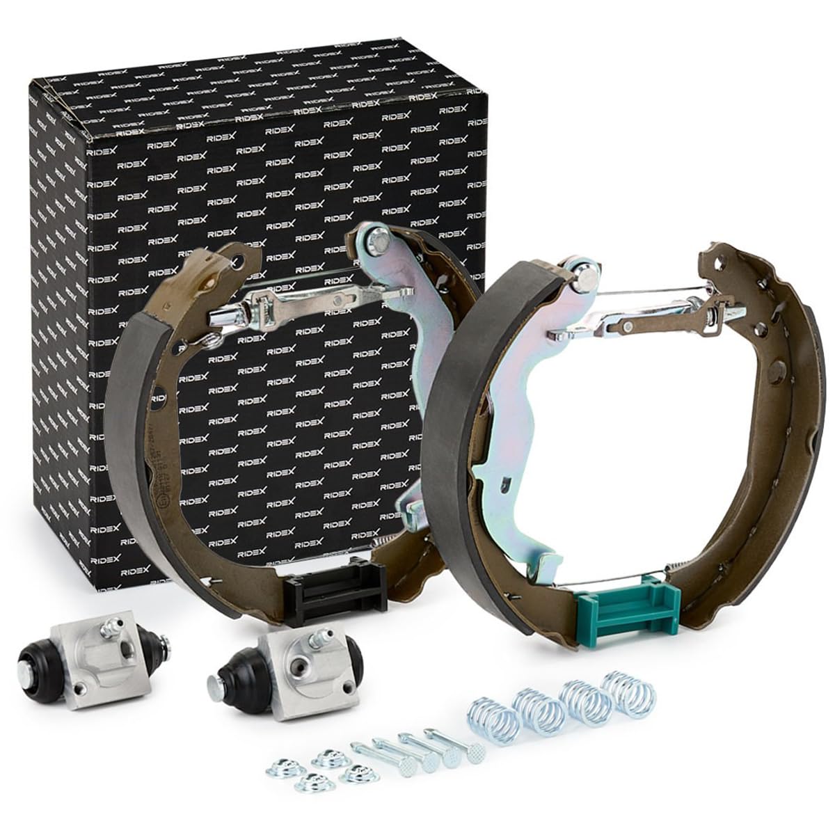 RIDEX 3859B0236 Kit de freins à tambour Arrière avec accessoires avec cylindre de roue Compatible avec DACIA DUSTER