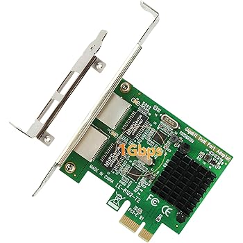 Ziyituod Carte Réseau PCI Express Gigabit Ethernet, Gigabit LAN PCI Adapter Fast Ethernet 10/100/1000 Mbps pour PC, Plug-and-Play