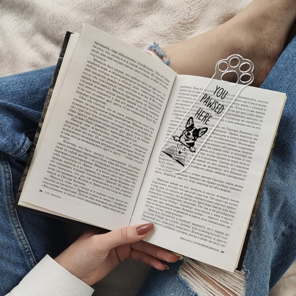 Corgi Dog Bookmark for Corgi Dog Lover Book Lovers Bookworm Bookish Nerd Librarian Teachers Students, Book Club Gifts for Reader Pet Owner Lover, Inspirational Reader Gifts-DYY08 - Image 3