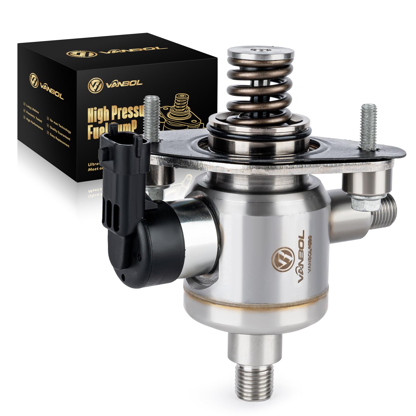 High Pressure Fuel Pump Compatible with Chevy Camaro, Colorado, Equinox, Traverse, Impala, GMC Terrain, Canyon, Buick Allure, Enclave, LaCrosse, Cadillac ATS, SRX, CTS, XTS with Gasket Bolts