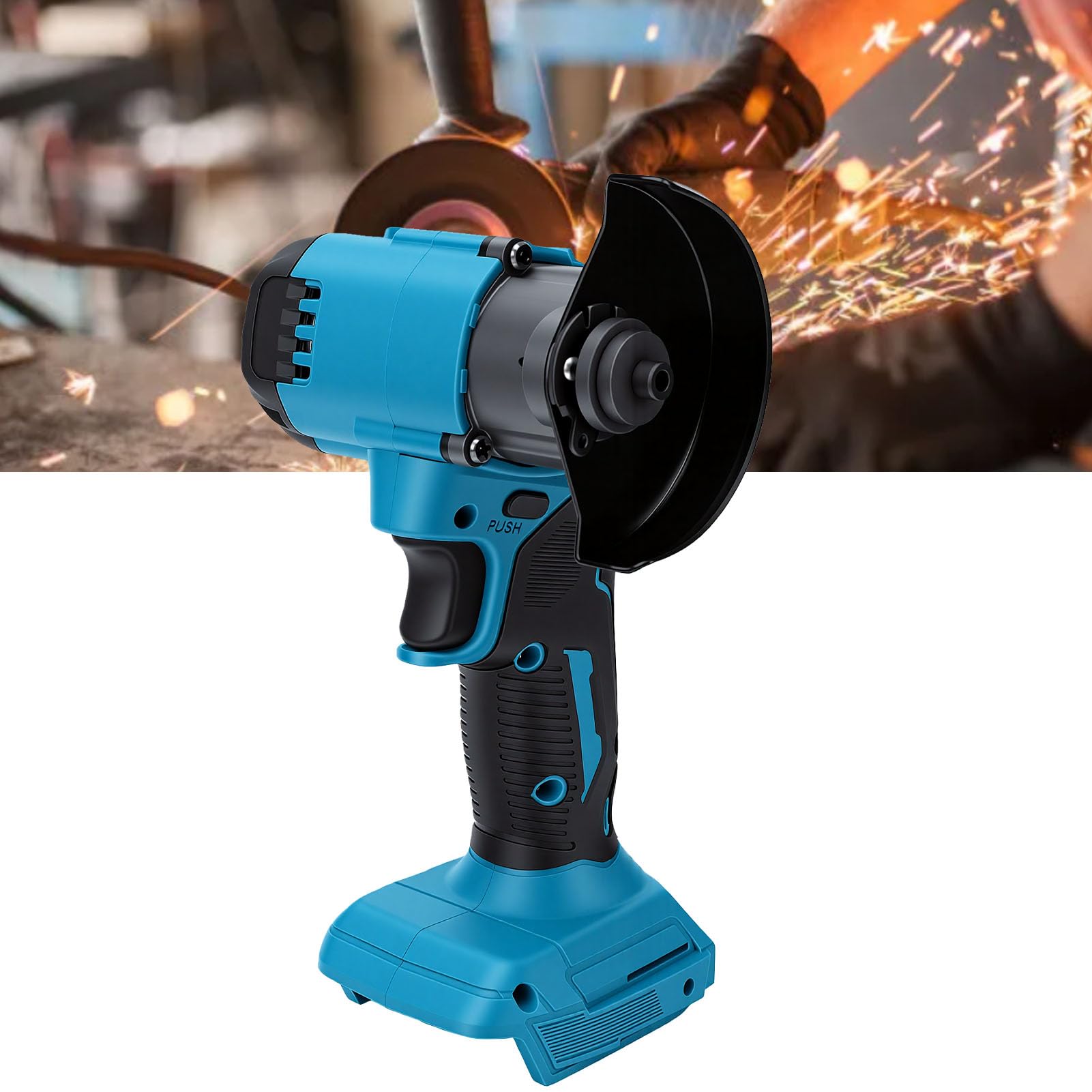 Generic Sierra Circular Inalámbrica Potente Motor Sin Escobillas Mini Amoladora Angular 12000 RPM para Cortar Madera Metal Plástico 1 Unidad