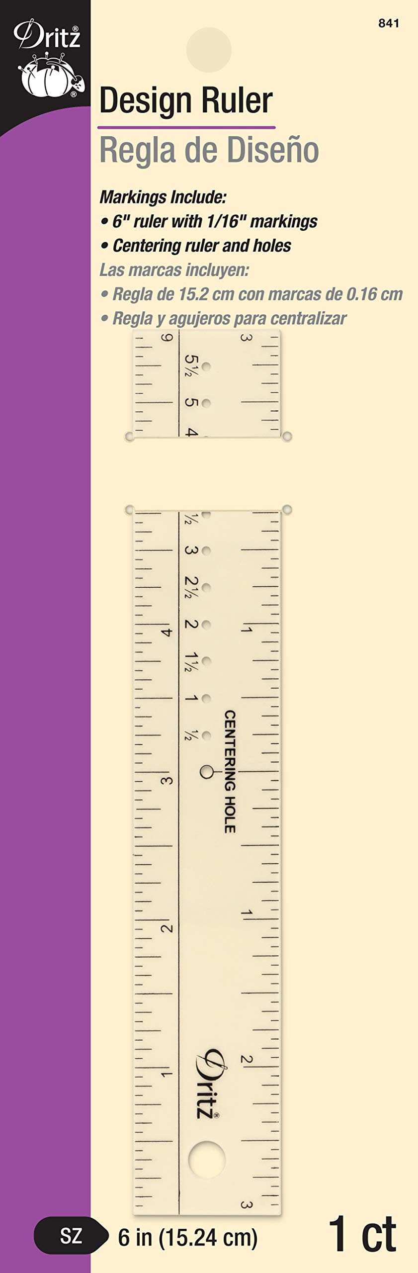 Amazon.com: Dritz Design Ruler, 6-Inch