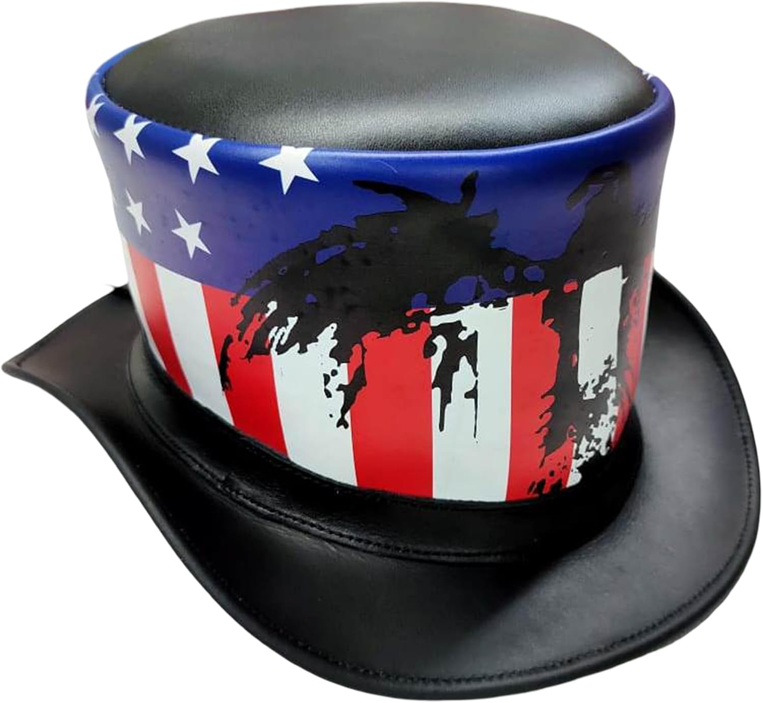 Handmade Leather Top Hat, Multiple Styles & Colors, Men Women Kids, Made to Order