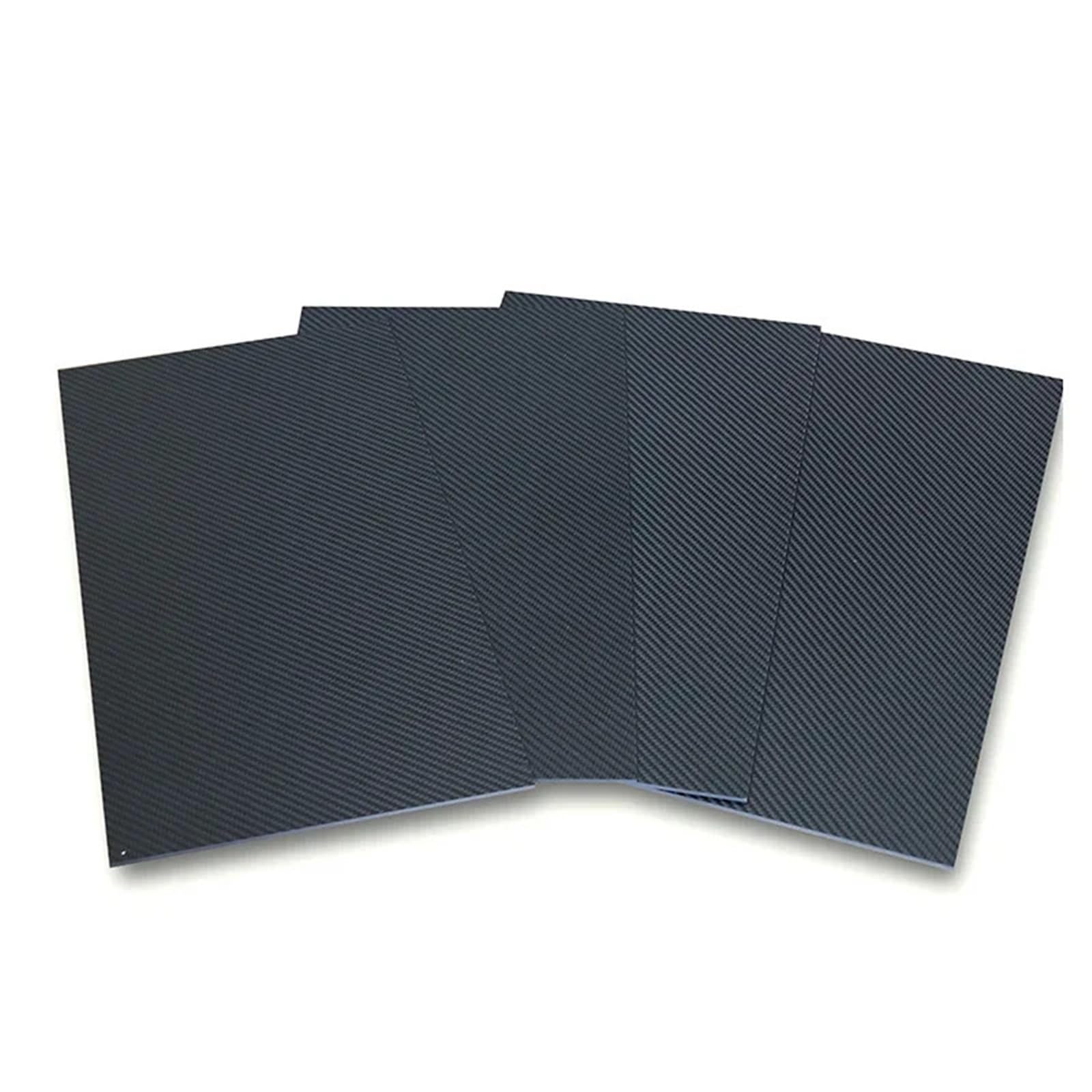 Hoja de fibra de carbono 3K, panel de fibra de carbono de tejido liso de 200x250 mm, materia prima liviana for manualidades,(3.0mm plain glossy)