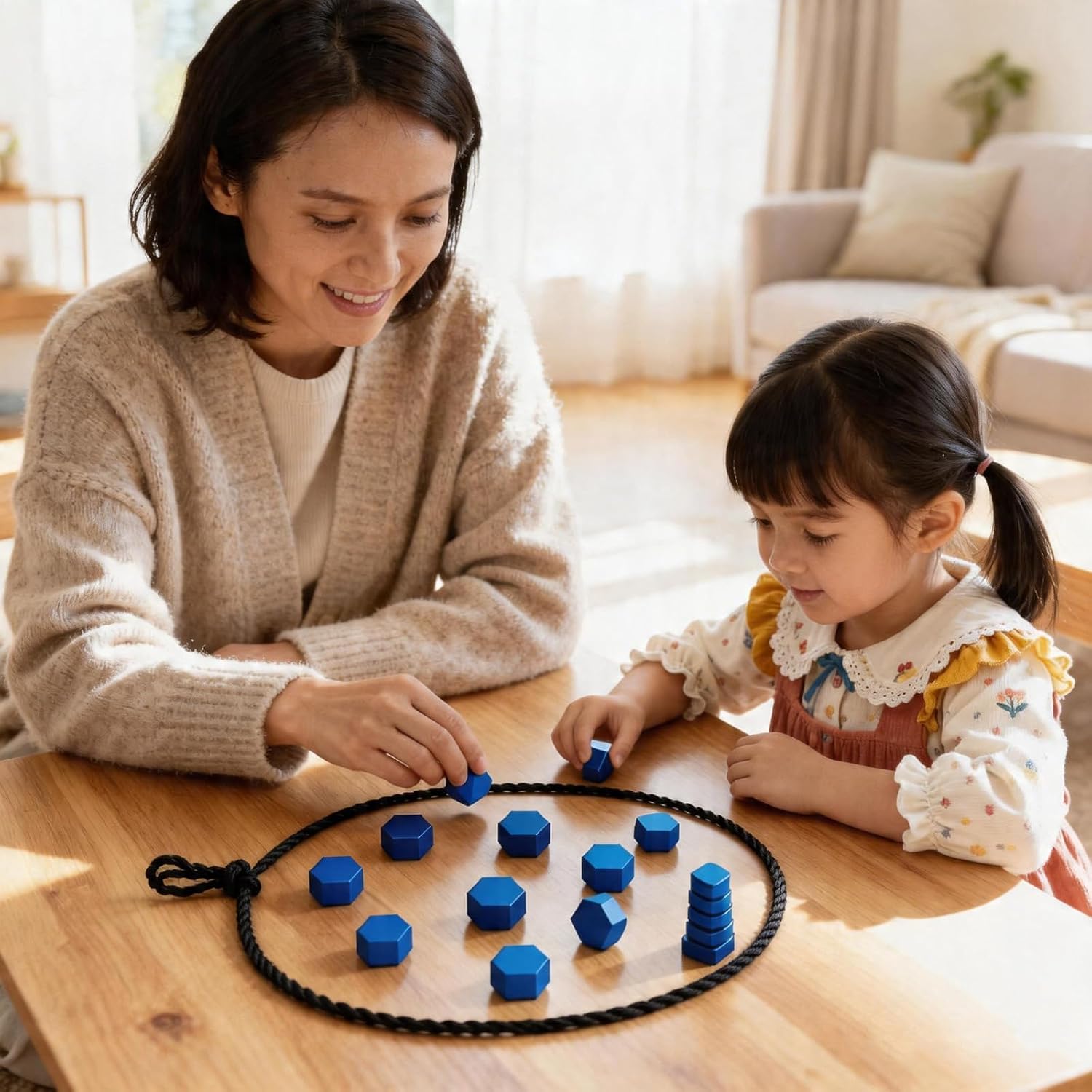 Magnet Chess Game, Magnetic Game with String and Stones, Strategy Board Games, 2 Players for Family and Kids, Holiday Essential for Family & Party & Travel & Camping, Best Gift for Boy and Girl (Blue) image 3