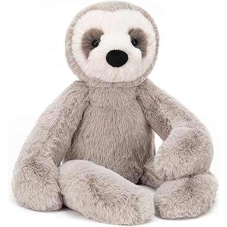 Jellyc Tech Bailey Sloth Stuffed Animal Plush