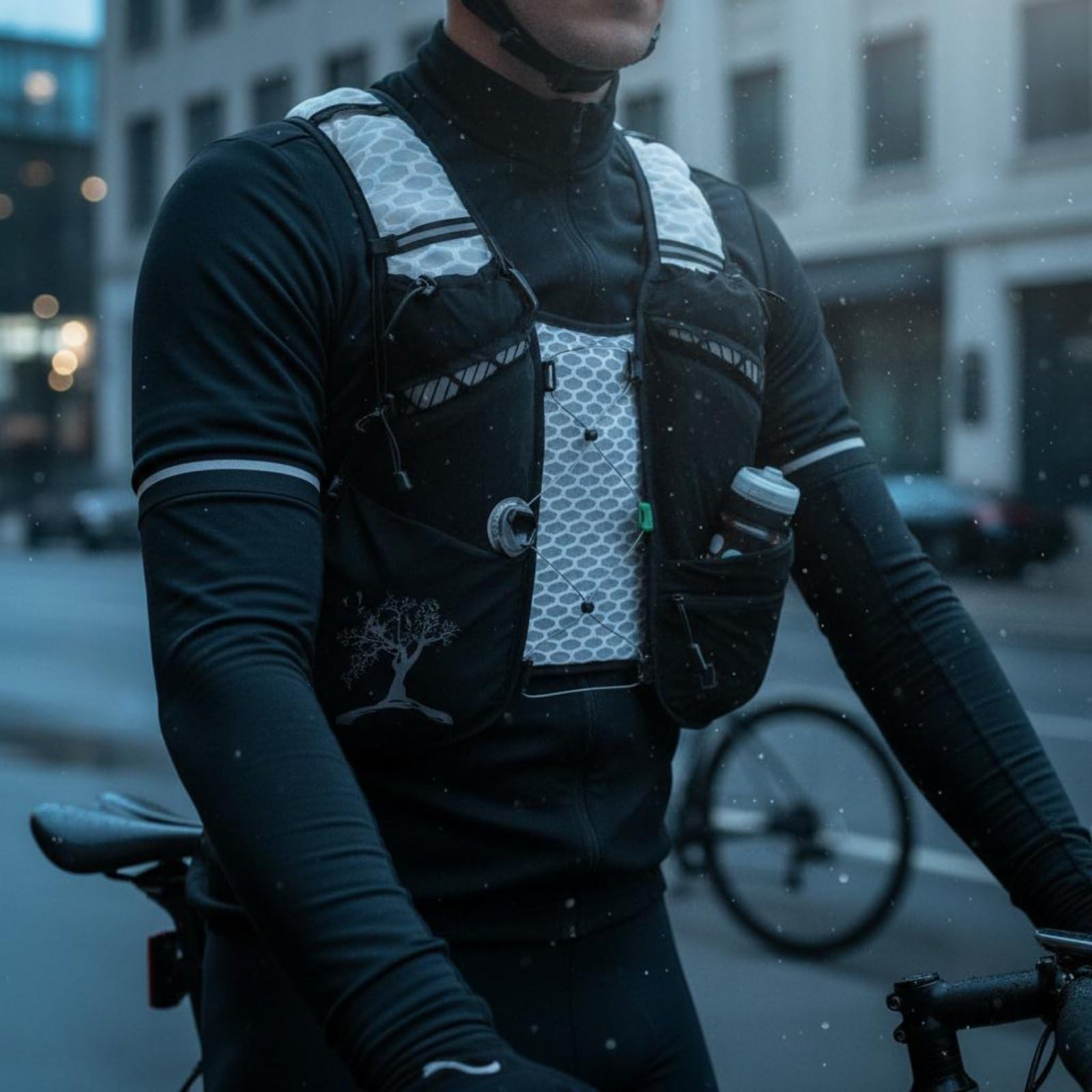 Chaleco de Hidratación Transpirable Mochila Ligera de Hidratación Multifuncional Mochila Competición Ligera para Ciclistas, Ciclismo