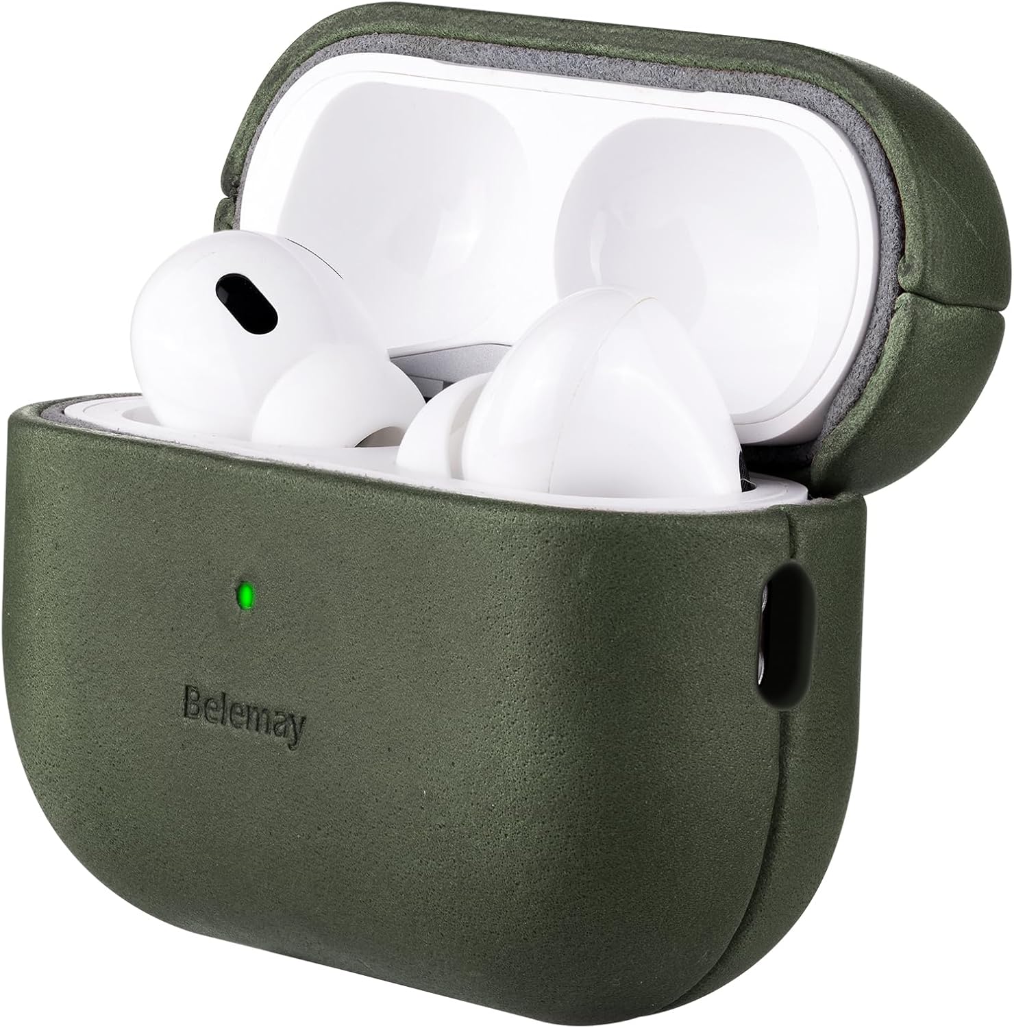 Belemay Handcrafted Crazy Horse Leather AirPods Pro Case - Sunset Tan