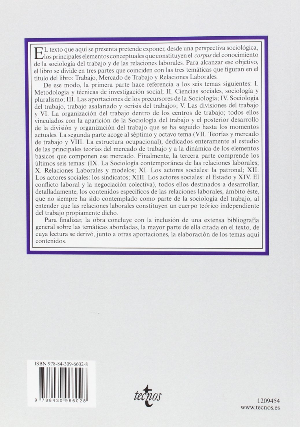 Trabajo, mercado de trabajo y relaciones laborales (Derecho - Biblioteca Universitaria de Editorial Tecnos)