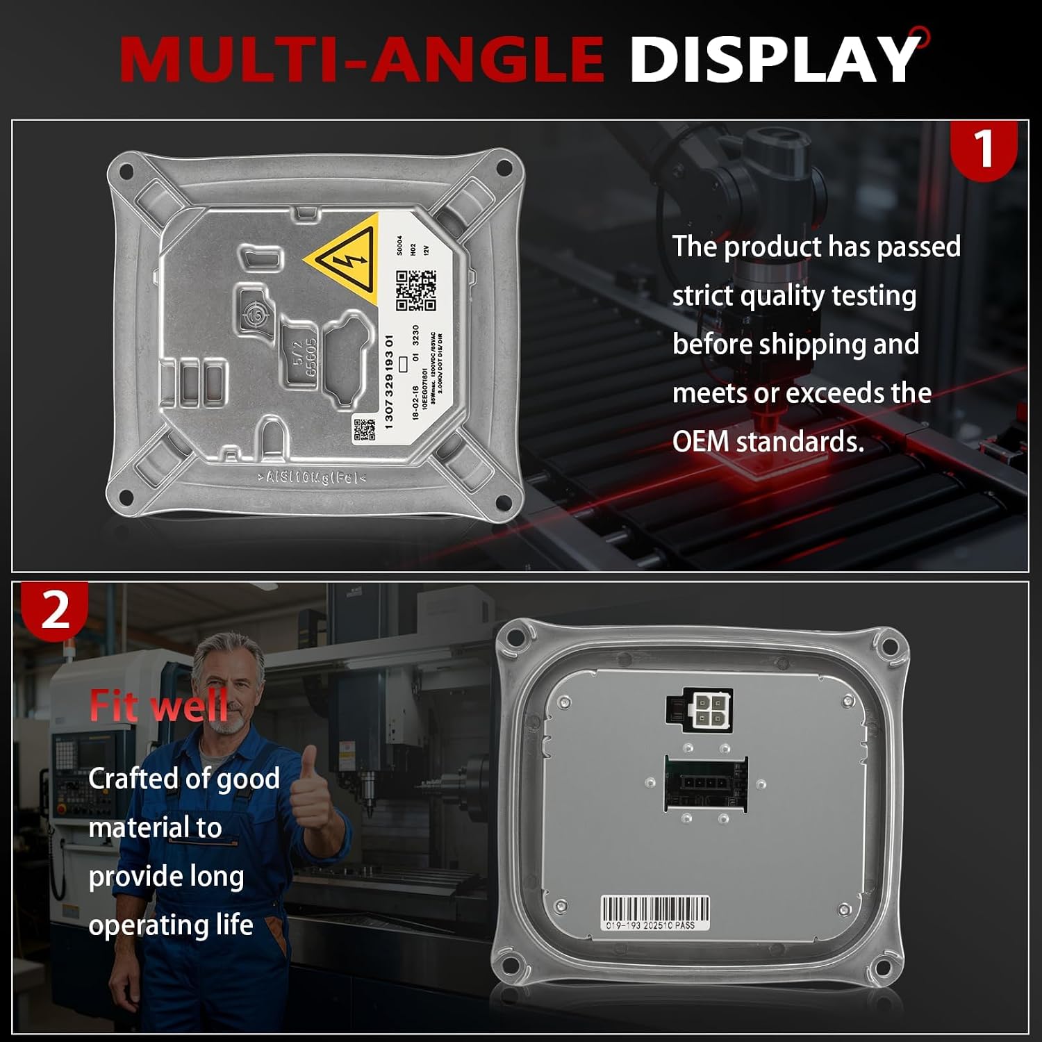 63117182520 Xenon Ballast HID Headlight Module Control Unit Fit for 328i 328xi 335i 335xi M3 645Ci 650i M6 M3 X3 X5 Cooper,Replace#63117182520, 25806714