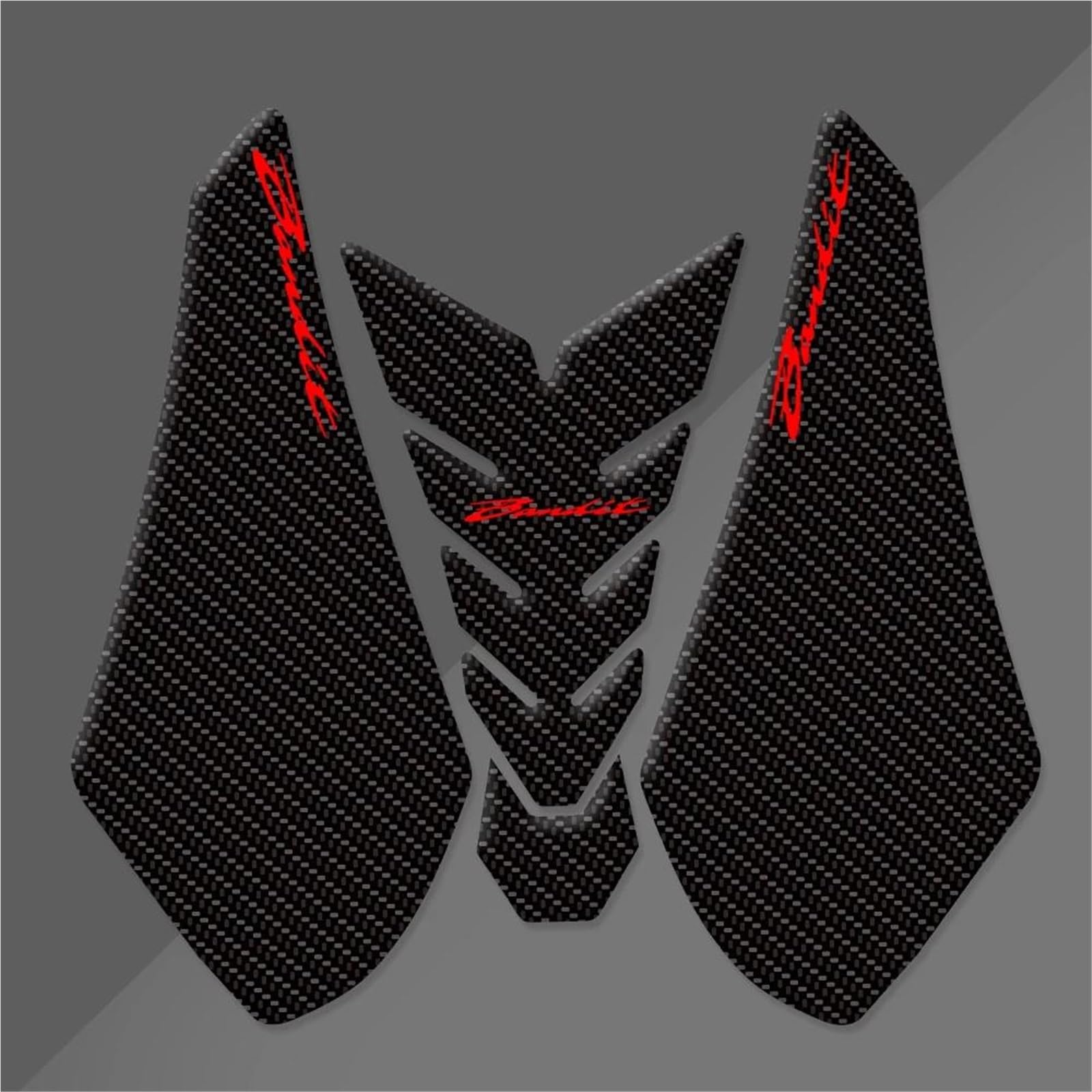 Jtwmty Color6 Motorcycle Tank Pad Protector Transparent Fishbone Sticker For Suzuki For Bandit 650 Gsf650 2007-2012 Bike Tank Film(Color6)
