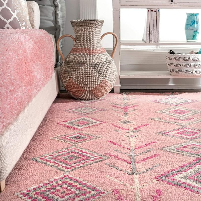 Image of OLEFIN Handmade Thick Woolen Anti Slip Carpet and Rugs for Living Room Bedroom Hall Dinning Room Kids Room
