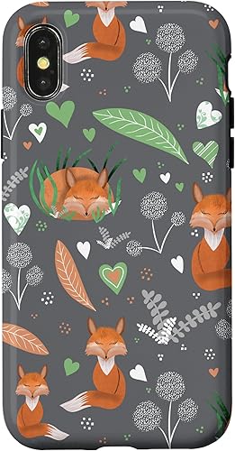 Miniatura 7 de iPhone 11 Pro Max Fox Theme - Funda para amantes de los zorros, zorros y corazones