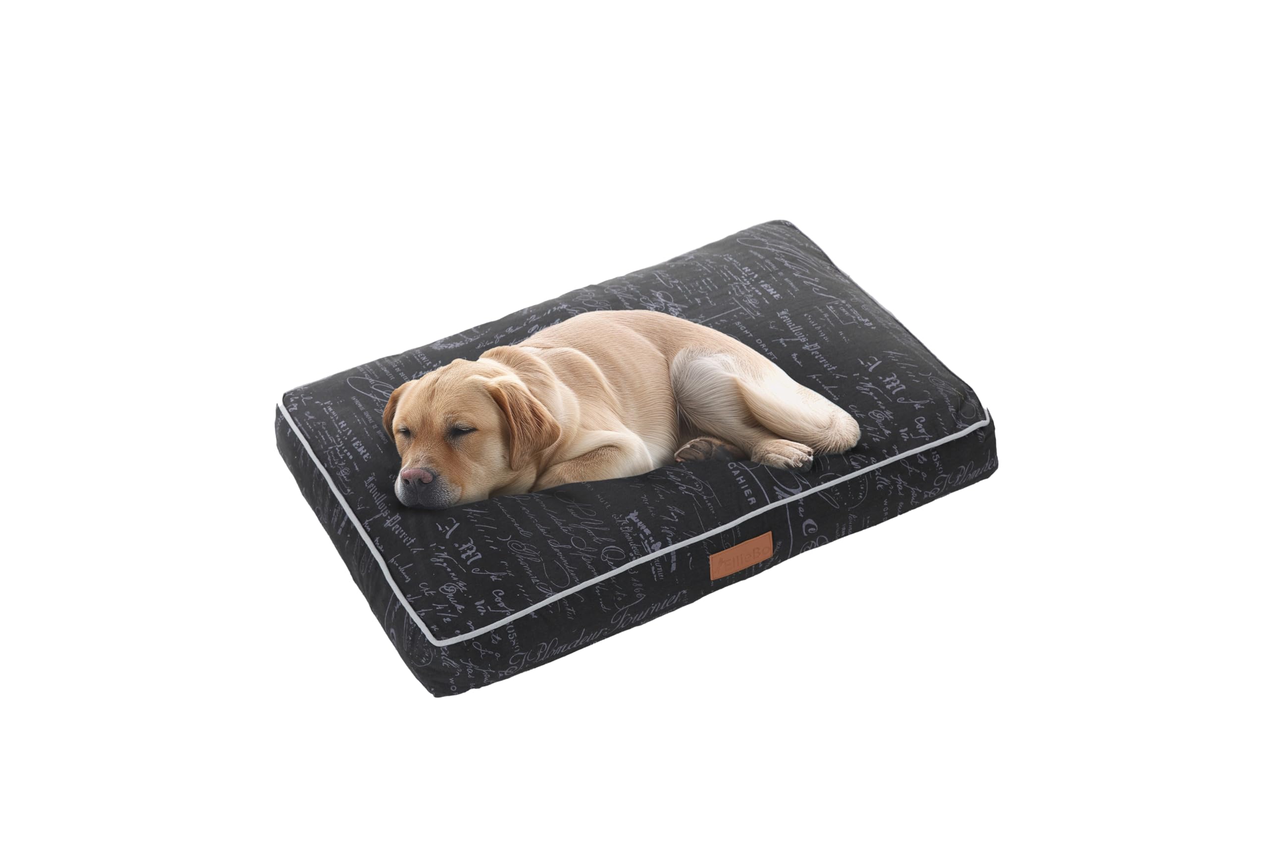 Ellie-Bo XXL High-Density Orthopaedic Foam Dog Bed for 48-inch Dog Cage/Crate - Black Voyager Style