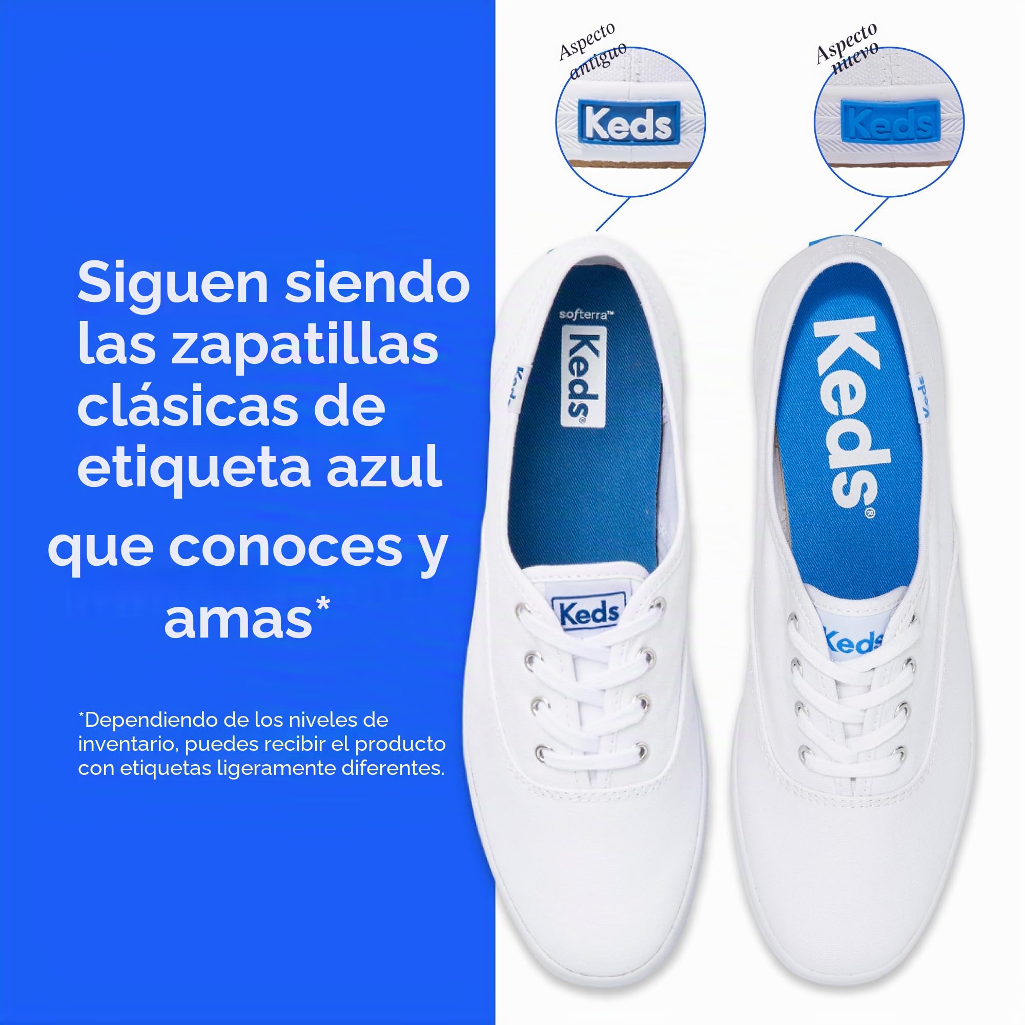 Keds Colour Block CVO WF29669 - Zapatillas de Lona para Mujer