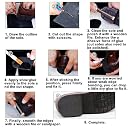 DUTWROY Resistant Sole Sheet 2.2MM Heel Repair Pad Rubber Sole Pad Black Shoes Bottom Repairing Material for Women Men Shoes gallery image