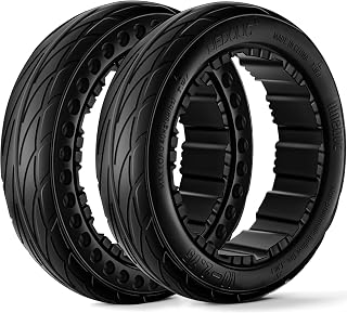 2PCS 10-2.75 Quick Release Drift Tires for Ninebot Gokart Pro/Pro 2, Original Solid Tires for Segway Ninebot S Max, Rear Tire for Ninebot Gokart (with Ninebot S Max) and Ninebot Gokart Lamborghini
