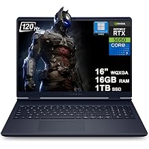 Dell Alienware 16 Aurora Gaming AI Laptop 16" WQXGA 120Hz 100% sRGB Intel 10-core Core 7 240H >Ultra 7 165H 16GB RAM 1TB SSD GeForce RTX 5050 DLSS4 Up to 421 AI Tops Win11Pro