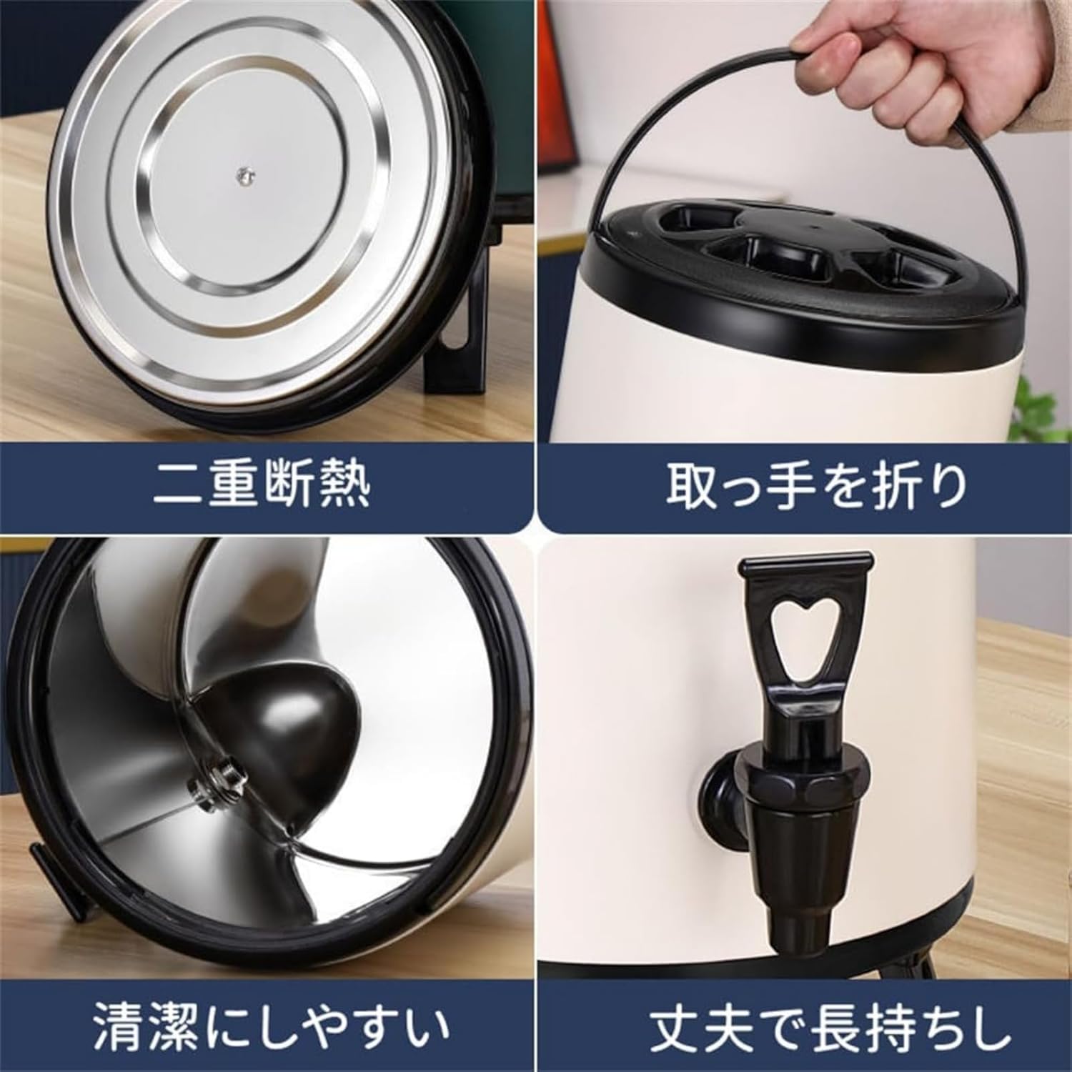 保温おけ 水筒 ステンレスウォータージャグ 魔法瓶 ステンレス キーパー バケット 大容量 真空 断熱 ポータブルクーラー 水飲料コ