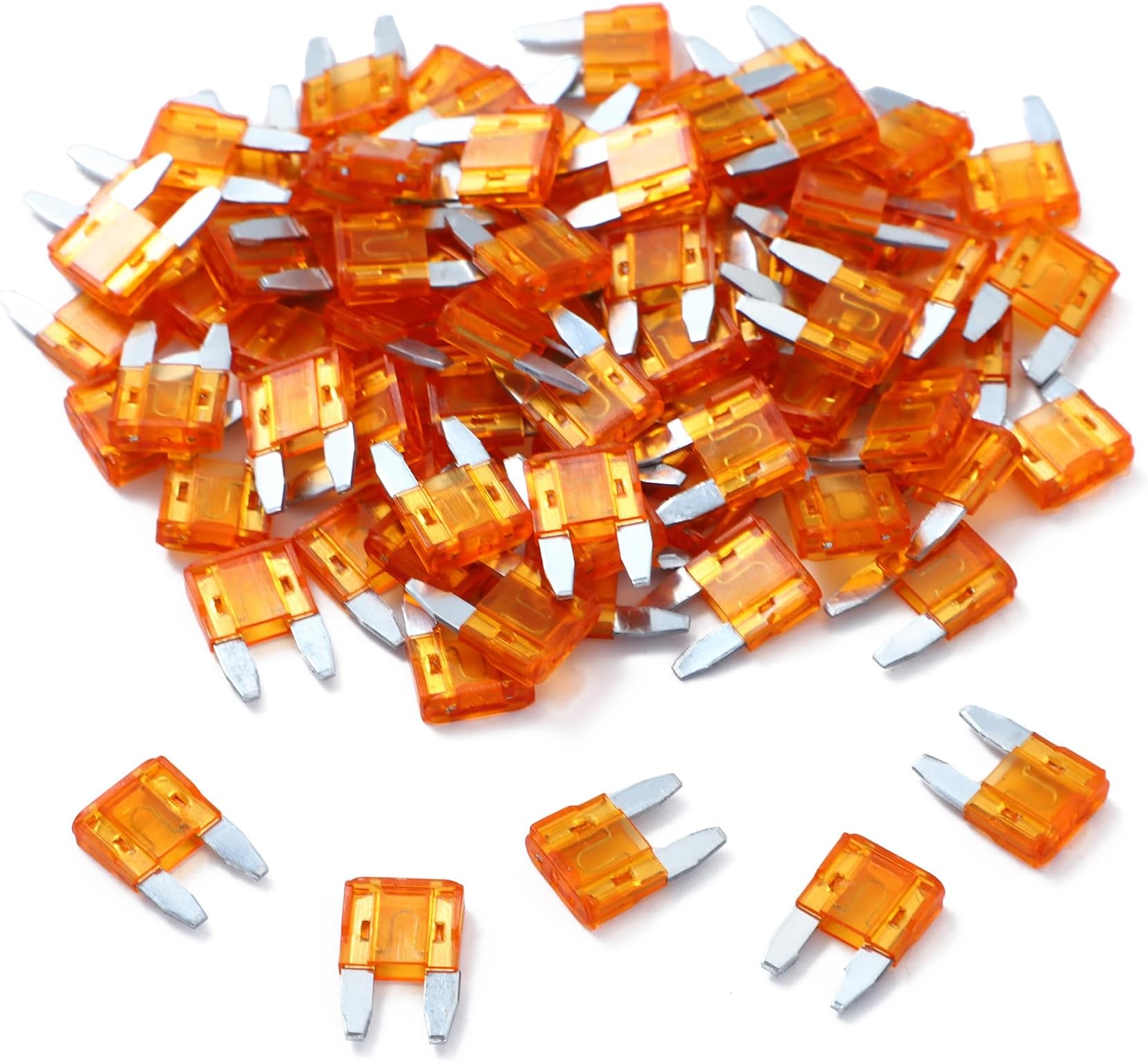100 Pack Auto Fuses 5 AMP APM/ATM 32V Mini Blade Style Fuses 5A Short Circuit Protection Car Fuse (5 AMP)