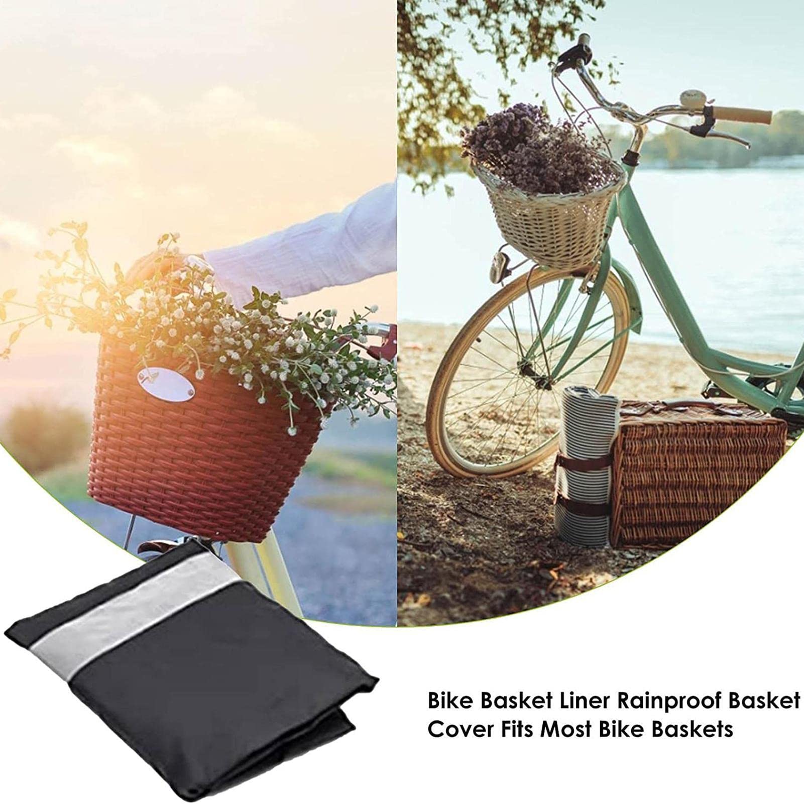 Fodera Cestino Bici Lowrider – Nero/Bianco Zebra Reversibile – Per Bici Da Crociera