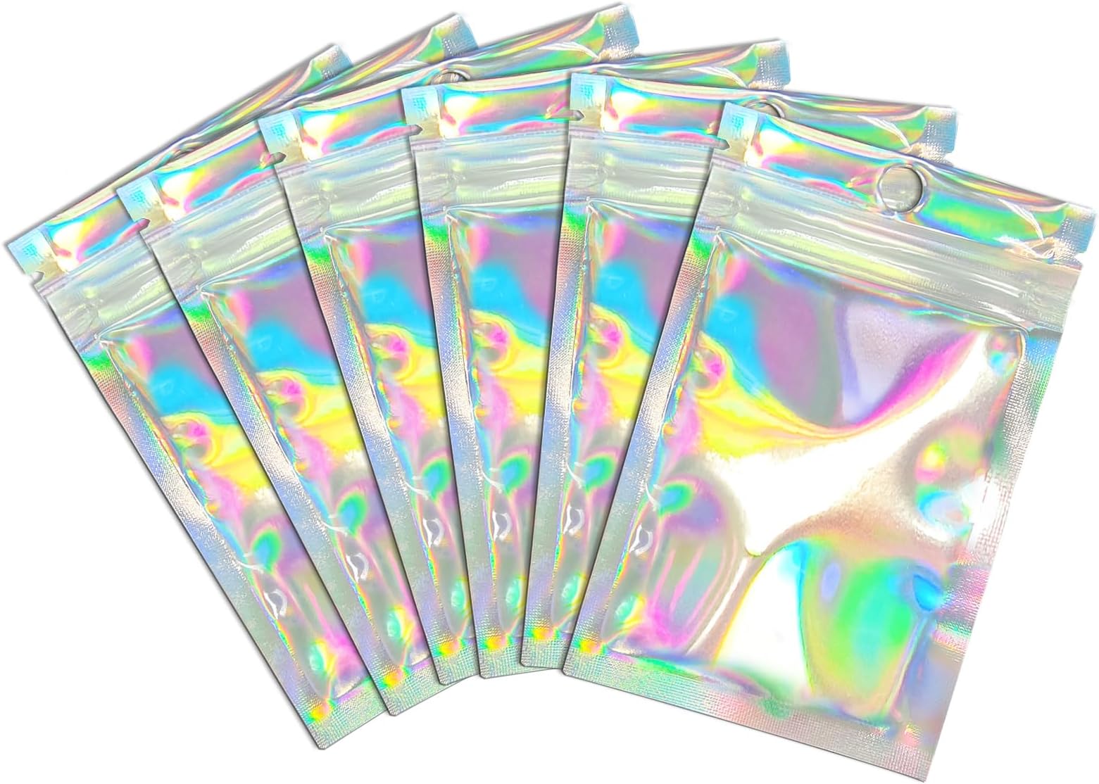 100 Pcs Resealable Mylar Ziplock Food Storage Bags