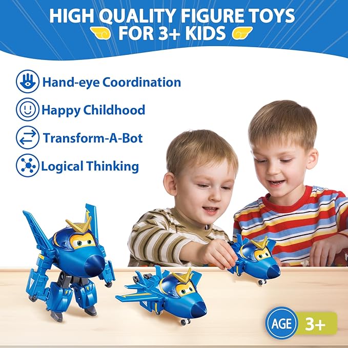 Juguete Transformable Super Wings Jerome Avión 2 en 1 miniatura 6