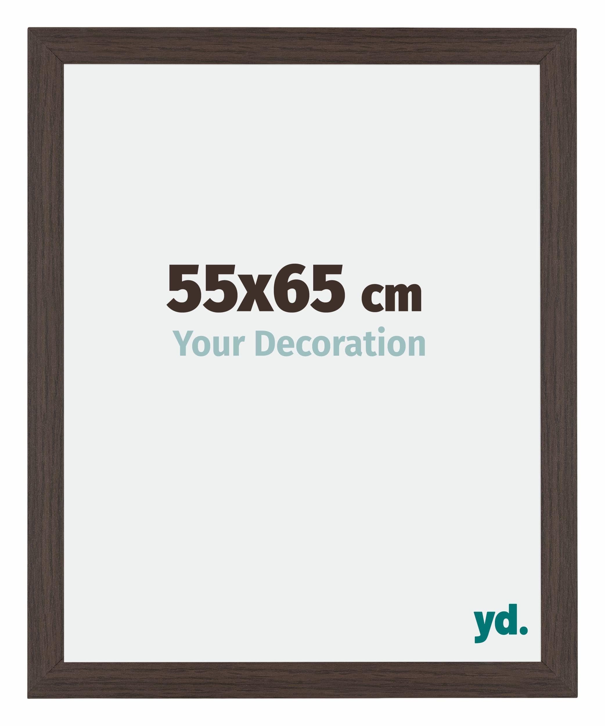 Your Decoration - Picture Frame 55x65 cm - Oak Dark - Decorative Wall Frame in MDF with Antireflection - Frame 55x65 - Mura — image 1