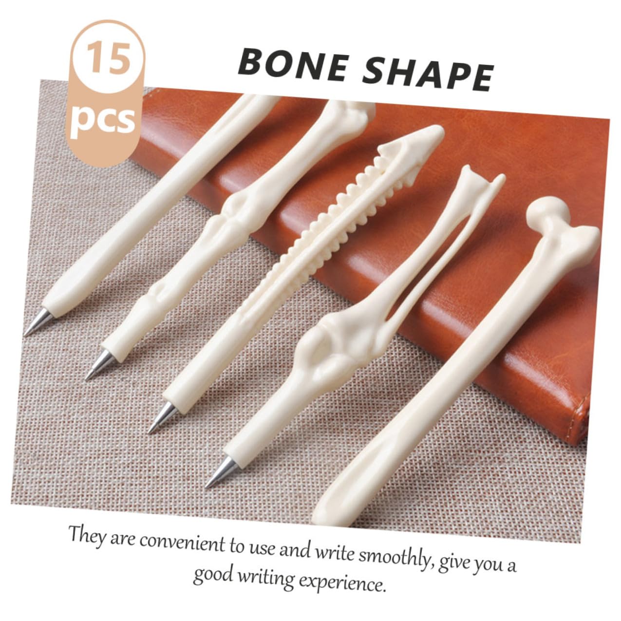 Housoutil 6 Set Penne Punta Fine Design per Halloween Materiale Durevole e Resistenti al Gadget Divertente per Studenti e Feste