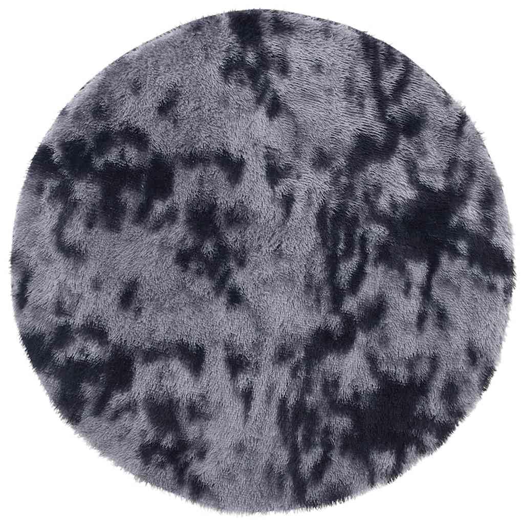 Tappeto Shaggy Pelo Lungo NAVARRA Grigio Scuro 160x160 cm