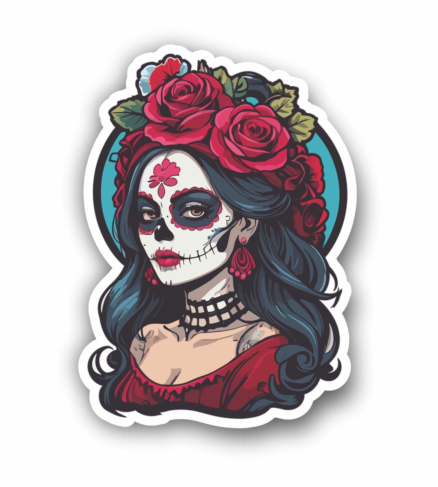 AMA SHOP Adesivo Prespaziato sagoma cacciatore tondo Passione caccia | Adesivi per Auto | Sticker per Casco, Moto, Camper | Adesivo in PVC per Decalcomania Vetrofanie Parete, Murale