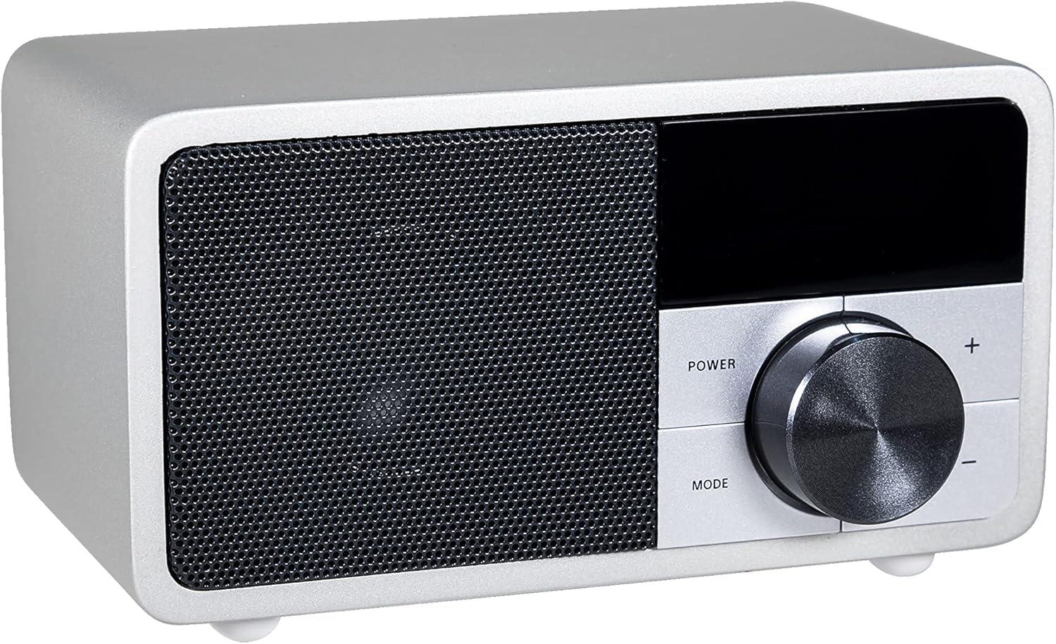 Kathrein DAB+ 1 Mini I DAB Plus Radio mit Akku I Digitalradio DAB+ & UKW mit Bluetooth, Aux 3,5mm I Küchenradio, Badradio I Tragbares Radio als Lautsprecher für Streaming I Retrodesign in Silber